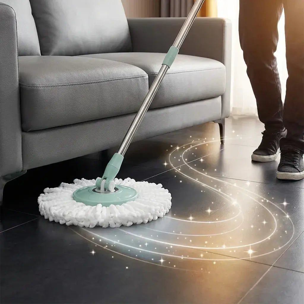 Trapeador Giratorio 360° Reforzado con 2 mopas