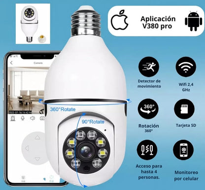 Foco Cámara De Seguridad Smart 360