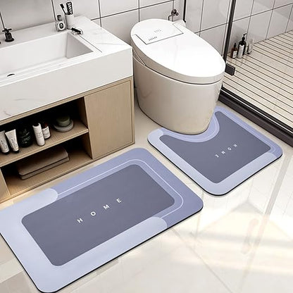 Tapetes de Baño Antideslizantes Set de 2 Piezas