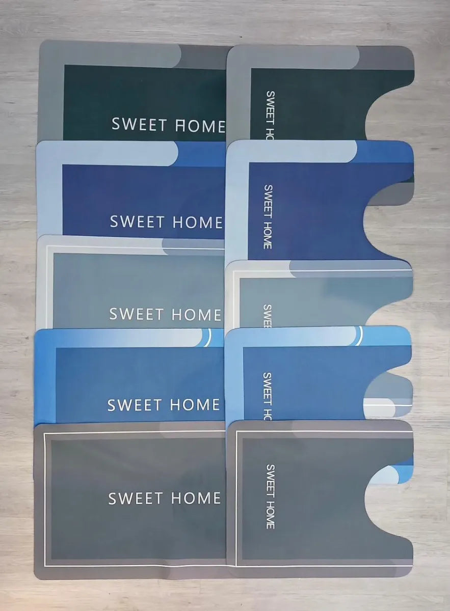 Tapetes de Baño Antideslizantes Set de 2 Piezas