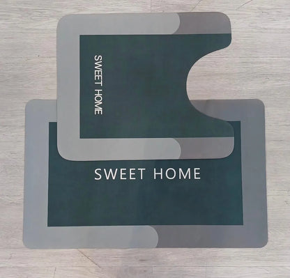 Tapetes de Baño Antideslizantes Set de 2 Piezas