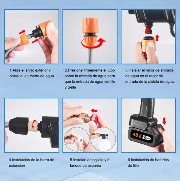 Hidrolavadora con 2 baterías y maletín - Kit completo
