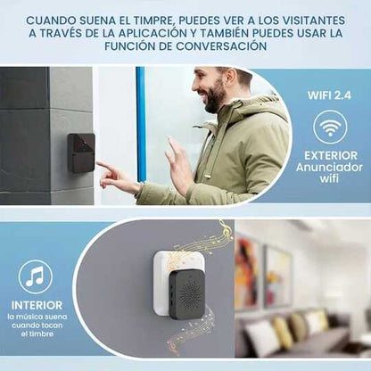 Timbre Inalámbrico con Cámara HD