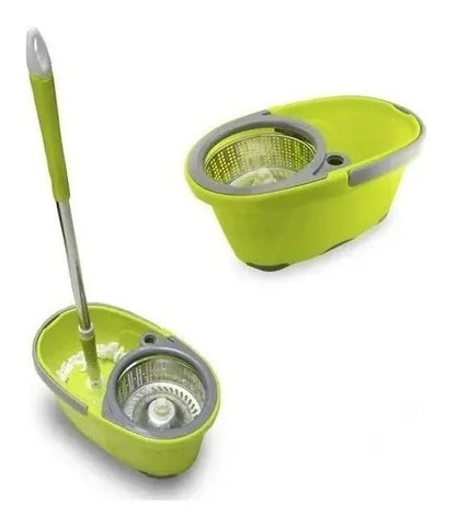 Trapeador Giratorio 360° Reforzado con 2 mopas