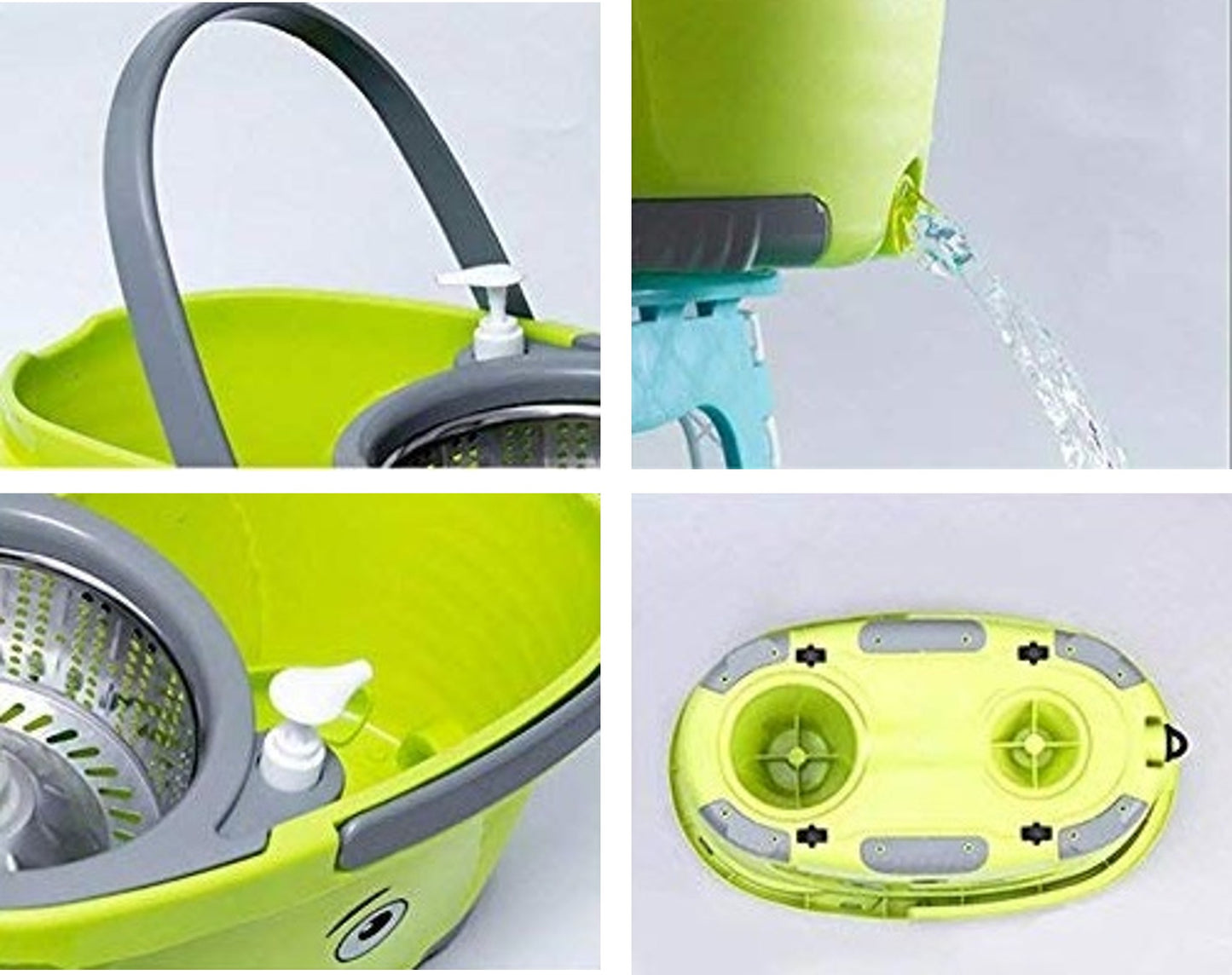 Trapeador Giratorio 360° Reforzado con 2 mopas